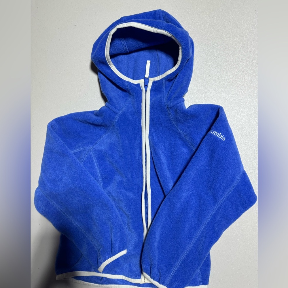 Girls Columbia Royal Blue Fleece Zip up, size 6-6X